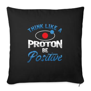 Inspirational Biology Chemistry BioChemistry - Sofa pillowcase 17,3'' x 17,3'' (45 x 45 cm) - black - Front