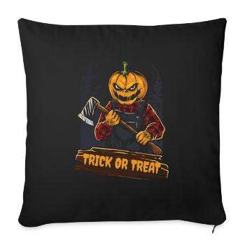 Trick Or Treat Freaky Halloween Pumpkin Gift - Sofa pillowcase 17,3'' x 17,3'' (45 x 45 cm) - black - Front