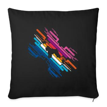 Bouvier des Flandres - Housse de coussin décorative 45 x 45 cm - noir - Devant