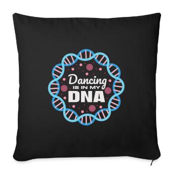 La danse est dans mon ADN - Housse de coussin décorative 45 x 45 cm - noir - Devant