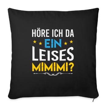 Mimimi - Sofakissenbezug 45 x 45 cm - Schwarz - Vorne