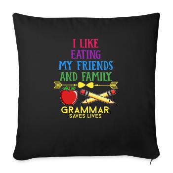ESL Lehrer Englisch Lehrer - Sofakissenbezug 45 x 45 cm - Schwarz - Vorne