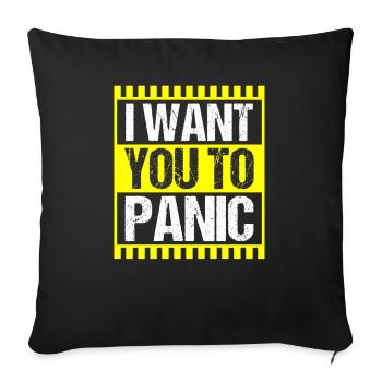 Climate change Environment Sustainable - Sofa pillowcase 17,3'' x 17,3'' (45 x 45 cm) - black - Front
