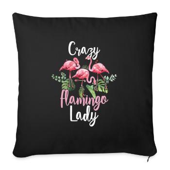 Vögel Tierliebhaber Sommerferien Geschenk verrückt - Sofakissenbezug 45 x 45 cm - Schwarz - Vorne