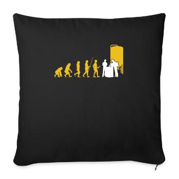 Brasserie Brasserie Cidres Fermentation Cadeau Bière - Housse de coussin décorative 45 x 45 cm - noir - Devant