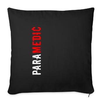 Paramedic EMT EMS Medicine Caduceus Doctor - Sofa pillowcase 17,3'' x 17,3'' (45 x 45 cm) - black - Front