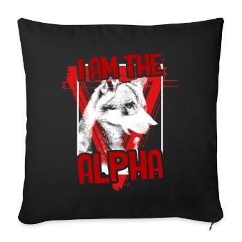 Bad wolf moon wolves - Sofa pillowcase 17,3'' x 17,3'' (45 x 45 cm) - black - Front