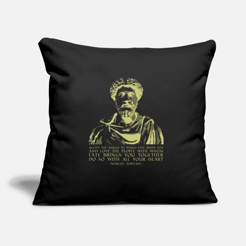 Philosophy Quote Stoic Sayings Marcus Aurelius Sofa pillowcase 17,3'' x 17,3'' (45 x 45 cm)