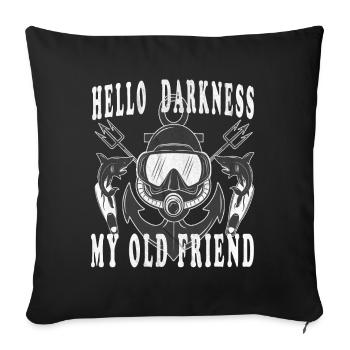 Diving,Diving,Gift - Sofa pillowcase 17,3'' x 17,3'' (45 x 45 cm) - black - Front
