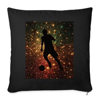 Soccer player soccer player soccer fan soccer player - Sofa pillowcase 17,3'' x 17,3'' (45 x 45 cm) - black - Front