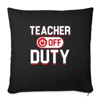 Cadeau d'école d'enseignement hors service - Housse de coussin décorative 45 x 45 cm - noir - Devant