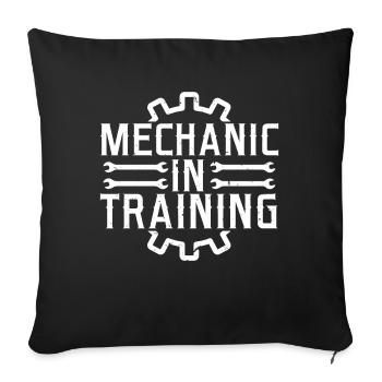 Aircraft Mechanic In Training Diesel Mechanic Gift - Sofa pillowcase 17,3'' x 17,3'' (45 x 45 cm) - black - Front