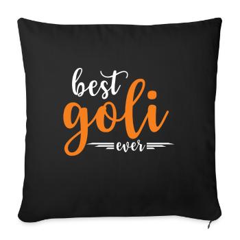 Best Goli Ever - Firmgoli Taufgoli Geschenkidee - Sofakissenbezug 45 x 45 cm - Schwarz - Vorne