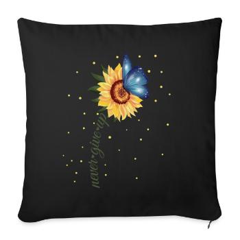Never Give Up Down Syndrome Special Education Teac - Sofakissenbezug 45 x 45 cm - Schwarz - Vorne