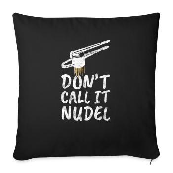Schwäbisch Spätzle Schwabe Swabian dialect - Sofa pillowcase 17,3'' x 17,3'' (45 x 45 cm) - black - Front