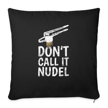 Schwäbisch Spätzle Schwabe Swabian dialect - Sofa pillowcase 17,3'' x 17,3'' (45 x 45 cm) - black - Front