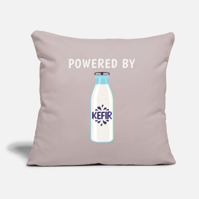 Drôle de boisson de fermentation alimenté par le graphique de kéfir Housse de coussin décorative 45 x 45 cm