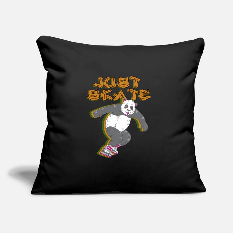 Just Skate Panda Inline Skating Rollerblading Gift Sofa pillowcase 17,3'' x 17,3'' (45 x 45 cm)