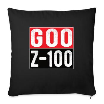 G00 Z 100 CNC Fräser Geschenk CNC Fräsen - Sofakissenbezug 45 x 45 cm - Schwarz - Vorne