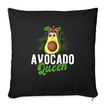 Funny avocado gift idea fitness avocado - Sofa pillowcase 17,3'' x 17,3'' (45 x 45 cm) - black - Front