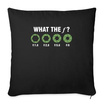 Photos Photography Photographer Pictures - Sofa pillowcase 17,3'' x 17,3'' (45 x 45 cm) - black - Front