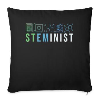 Steminist Mathe Technologie, Technologe Forschung - Sofakissenbezug 45 x 45 cm - Schwarz - Vorne