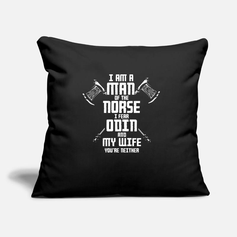 Wikinger Viking Spruch, Wikingeraxt, Valhalla Sofakissenbezug 45 x 45 cm