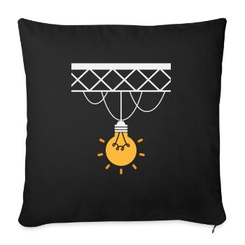Cadeau de profession d'ingénieur d'éclairage de scène - Housse de coussin décorative 45 x 45 cm - noir - Devant