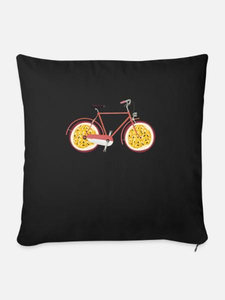Fahrrad Passion Obsträder Bike Bike Biker - Sofakissenbezug 45 x 45 cm - Schwarz