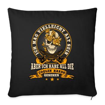 Musik Konzerte, Coole Bands, Live Konzerte Gitarre - Sofakissenbezug 45 x 45 cm - Schwarz - Vorne