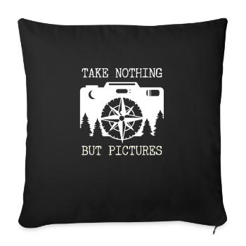 Urbexer Urban Exploring Photographie Take Nothing - Housse de coussin décorative 45 x 45 cm - noir - Devant