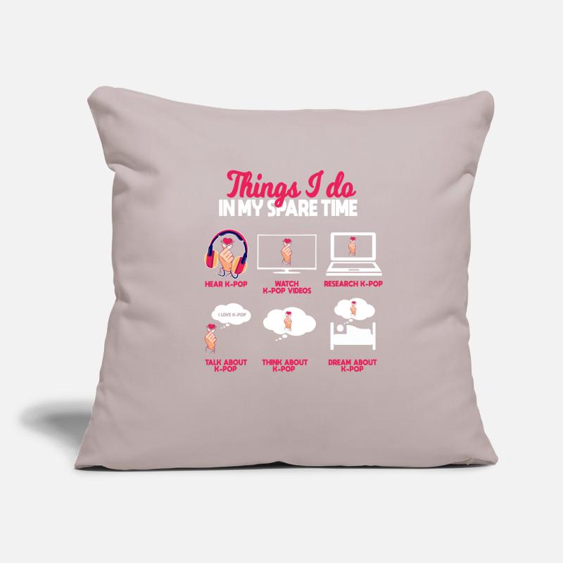 K Pop, Les choses, Je Dans Mon Temps Libre Housse de coussin décorative 45 x 45 cm