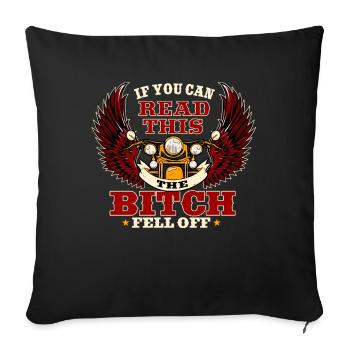 Si vous pouvez lire, Est La chienne - Housse de coussin décorative 45 x 45 cm - noir - Devant