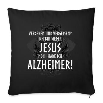Wikinger Nordische Mythologie, Odin - Sofakissenbezug 45 x 45 cm - Schwarz - Vorne