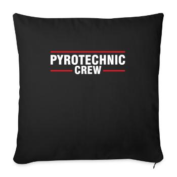 Pyrotechnicien Pyrotechnicien Pyro Firework Gift - Housse de coussin décorative 45 x 45 cm - noir - Devant