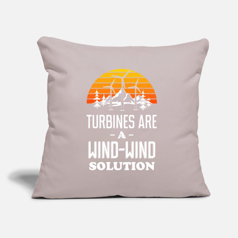 Wind-Wind Solution Energy Wind Turbine Technician Sofa pillowcase 17,3'' x 17,3'' (45 x 45 cm)