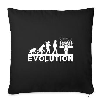 Choir Conductor Evolution Chorus Choral Music Gift - Sofa pillowcase 17,3'' x 17,3'' (45 x 45 cm) - black - Front