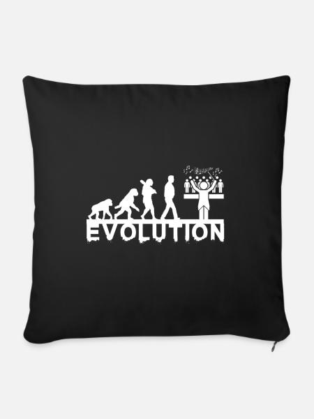 Chorleiter Evolution Chor Chormusik Geschenk - Sofakissenbezug 45 x 45 cm - Schwarz
