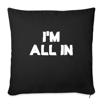 All In Crypto Blockchain Crypto Money - Sofa pillowcase 17,3'' x 17,3'' (45 x 45 cm) - black - Front