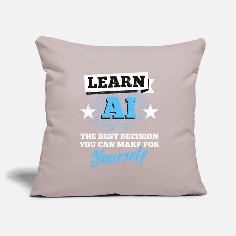 Robot AI Software Developer Computer Nerd Geeks Sofa pillowcase 17,3'' x 17,3'' (45 x 45 cm)