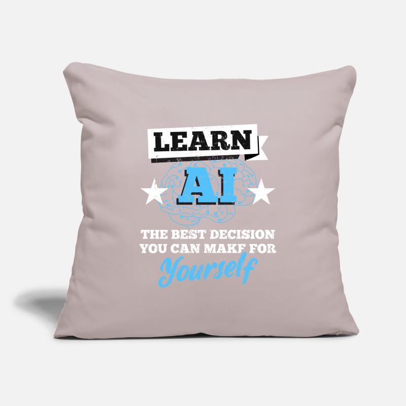 Robot AI Software Developer Computer Nerd Geeks Sofa pillowcase 17,3'' x 17,3'' (45 x 45 cm)