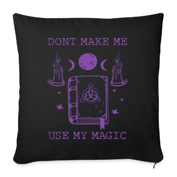 Wicca Witchcraft Witchcraft Witches Magical - Sofa pillowcase 17,3'' x 17,3'' (45 x 45 cm) - black - Front
