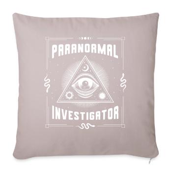 Enquêteur paranormal - Housse de coussin décorative 45 x 45 cm - taupe clair - Devant