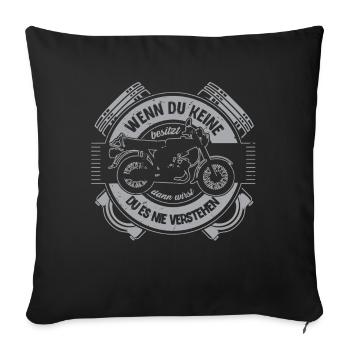Simmi S51 Wenn du keine Besitzt - Sofakissenbezug 45 x 45 cm - Schwarz - Vorne