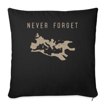 Empire romain, Romains anciens, César - Housse de coussin décorative 45 x 45 cm - noir - Devant