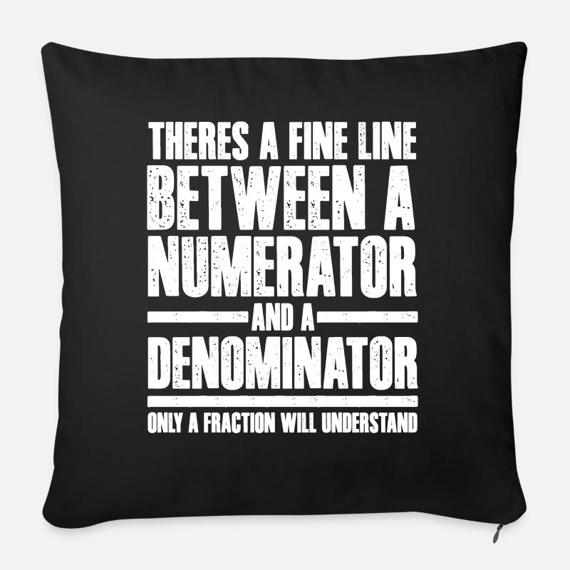 Mathematiker, Mathematik, Mathematik - Sofakissenbezug 45 x 45 cm - Schwarz