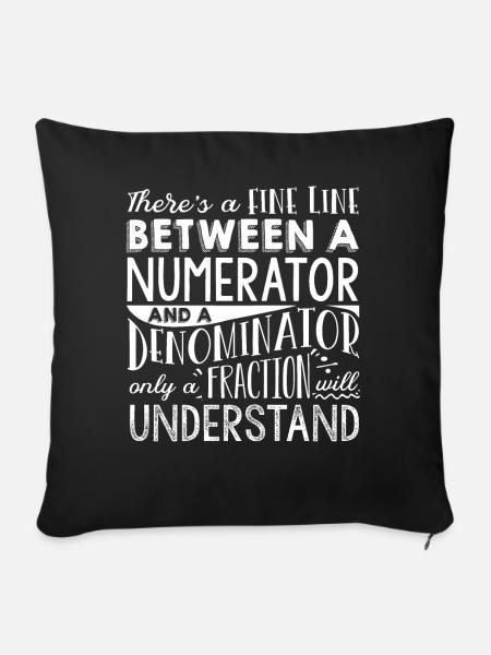 Mathematiker, Mathematik, Mathematik - Sofakissenbezug 45 x 45 cm - Schwarz
