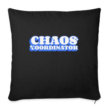 Coordinateur du chaos - Housse de coussin décorative 45 x 45 cm - noir - Devant