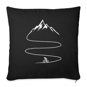 VTT de descente, VTT - Housse de coussin décorative 45 x 45 cm - noir - Devant