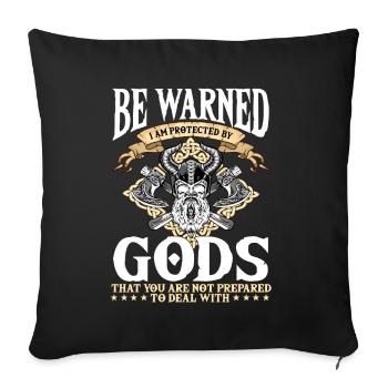 Wikinger Wikinger Nordmythologie - NORSE - Sofakissenbezug 45 x 45 cm - Schwarz - Vorne